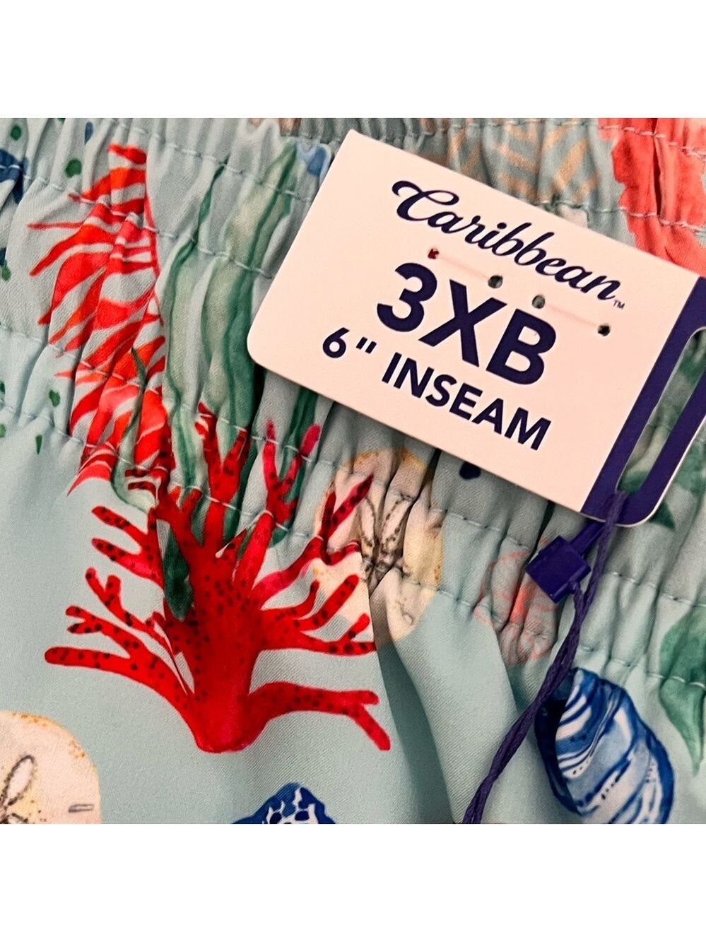 🎩🗝️ NWT $79 Caribbean Joe Big Man Swimwear - Picture 3 of 5
